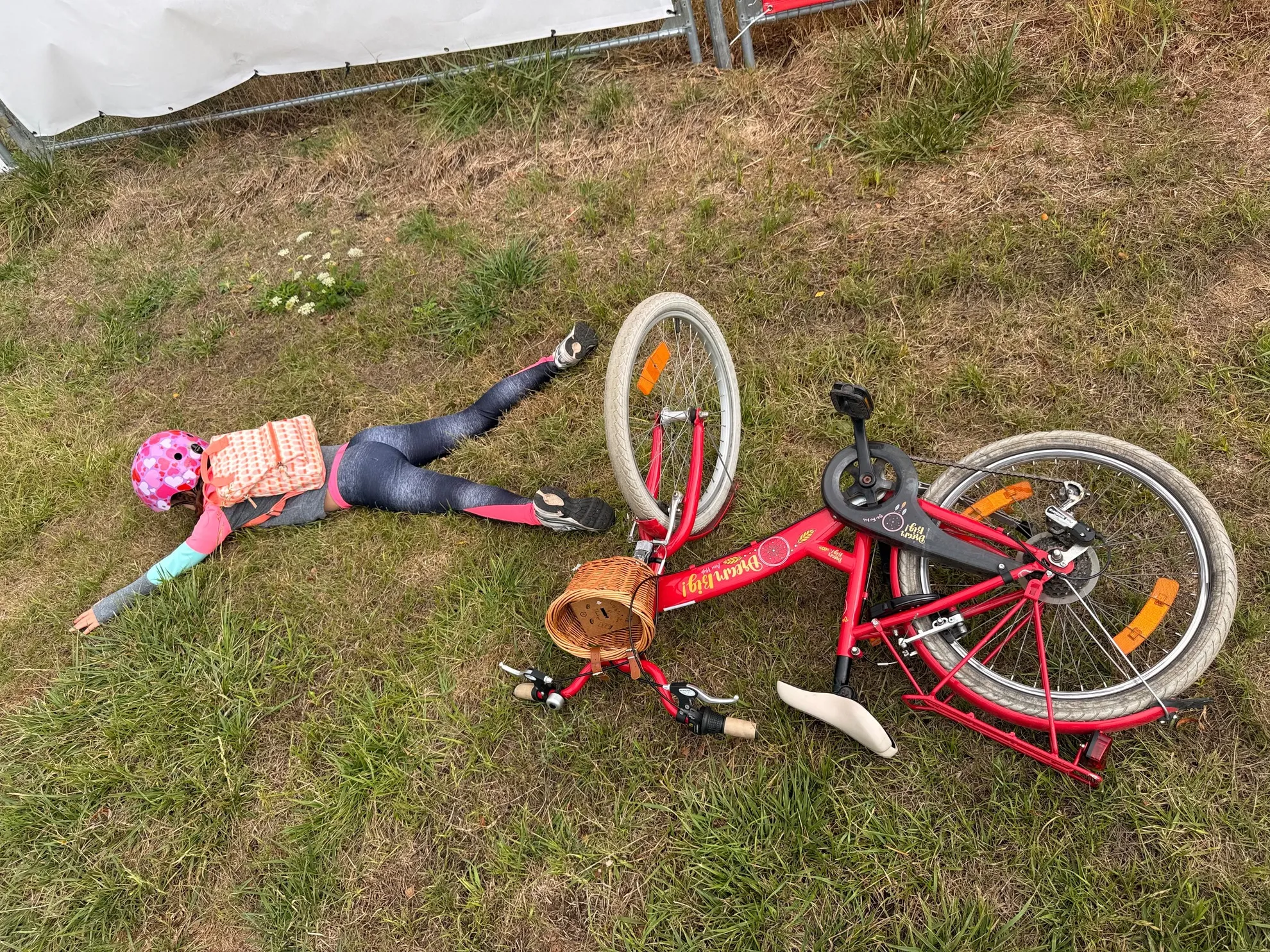 Drama in het peloton.